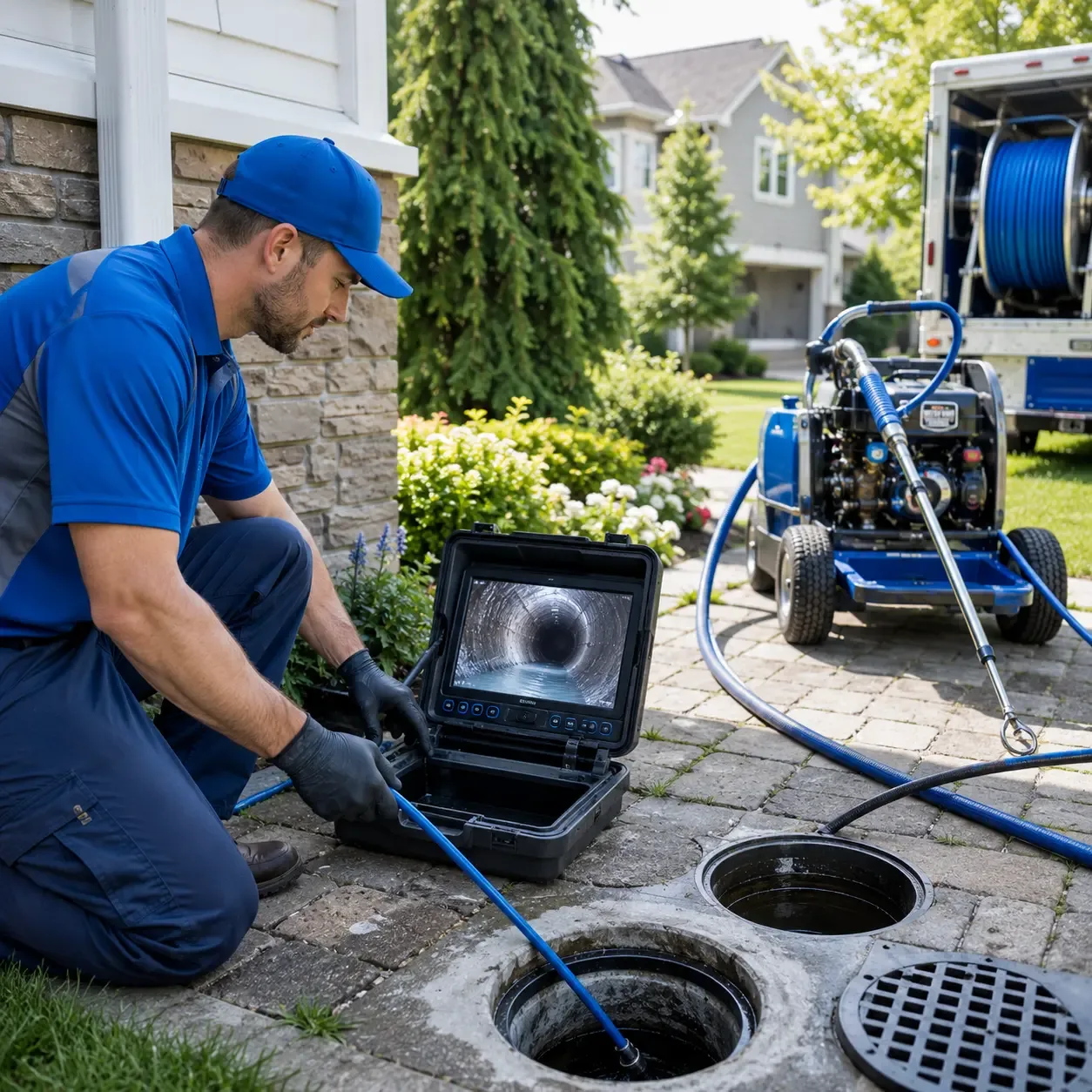 Outdoor drain cleaning professionals serving Enigma, GA
